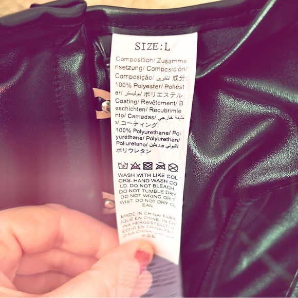 New pleather underbust corset! Never worn! Still in package. - Picture 4 of 5